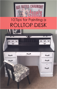 10 Tips for Painting a Rolltop Desk DIY1